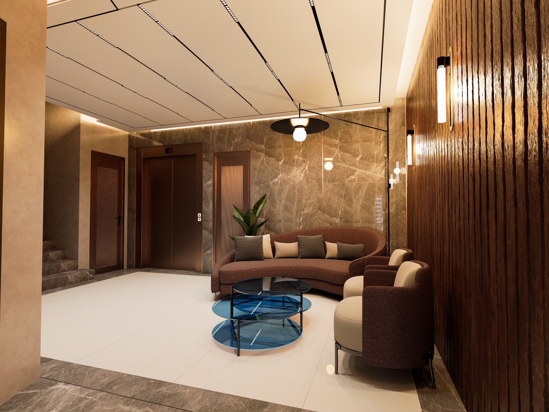MH Grande 28 — Portal y zona de recepción