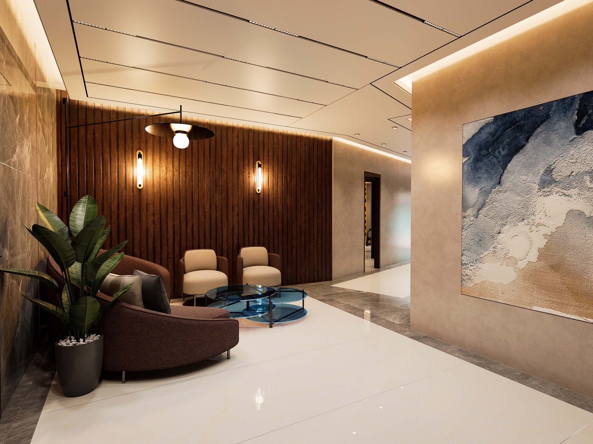 MH Grande 28 — Zona común de planta baja