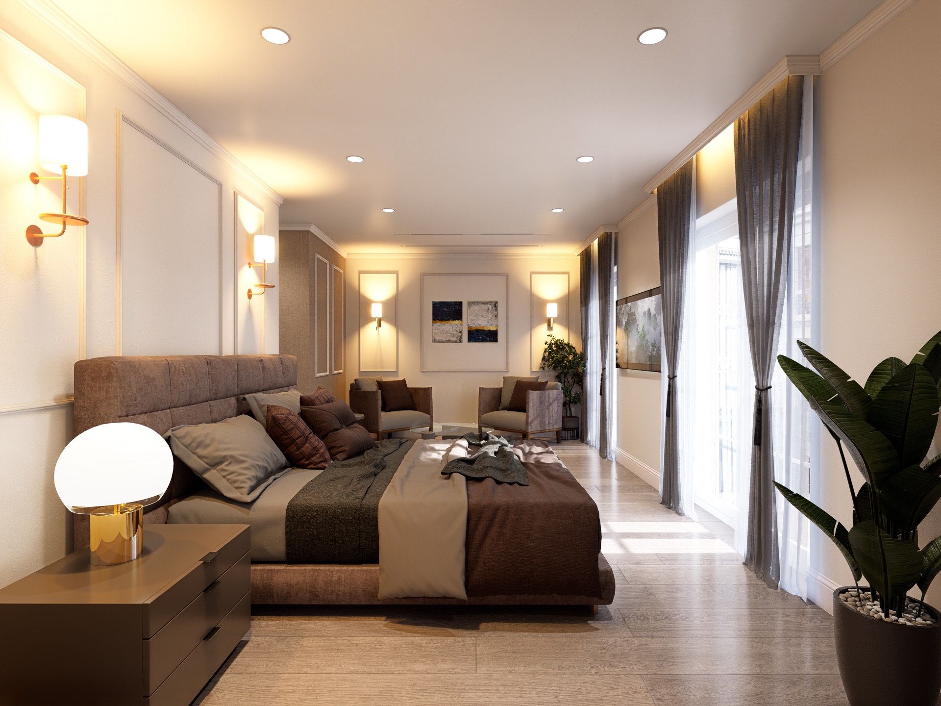 MH Grande 28 — Dormitorio principal con vestidor