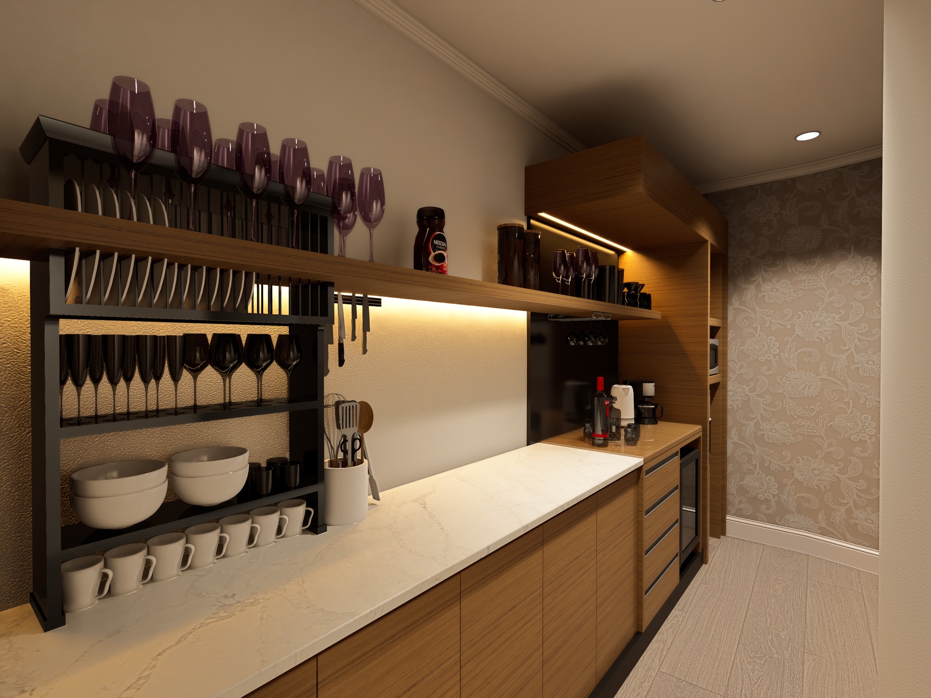 MH Grande 28 — Pantry y office de cocina