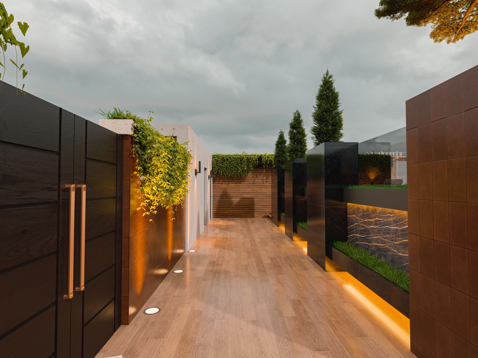MH Grande 28 — Zona lounge del rooftop