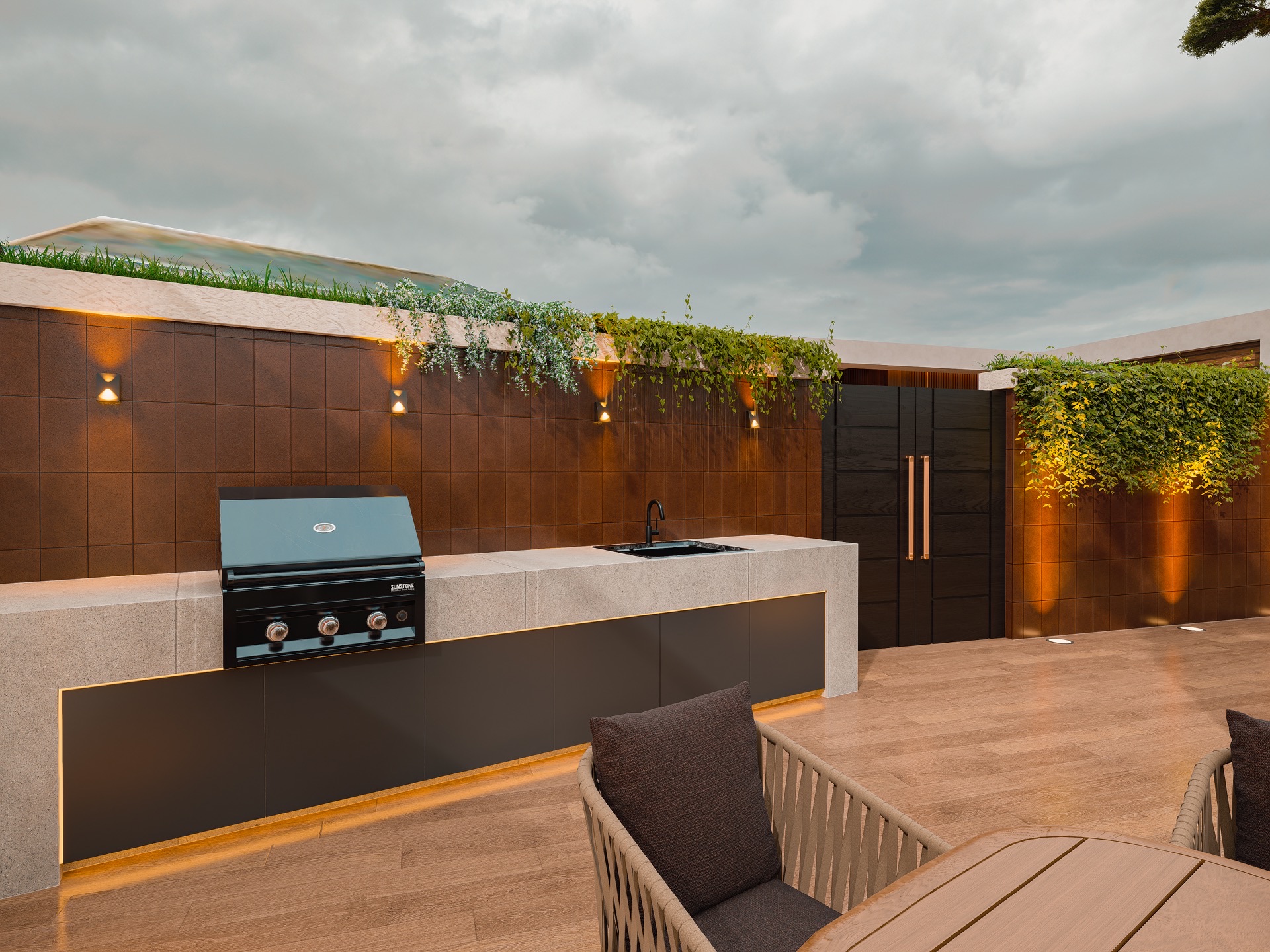 MH Grande 28 — Comedor exterior en el rooftop